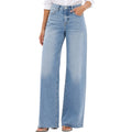 oneso OSW8019 Vintage Blue M/R Wide Leg W Raw Hem