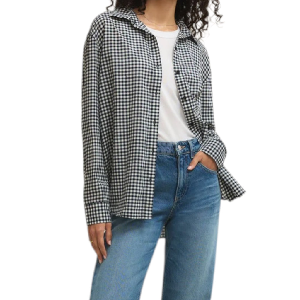 Z Supply Seaport Button Up Top Eclipse