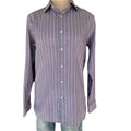 Banana Republic Navy and Red Stripe Button Down Dress Shirt Size Small-RF