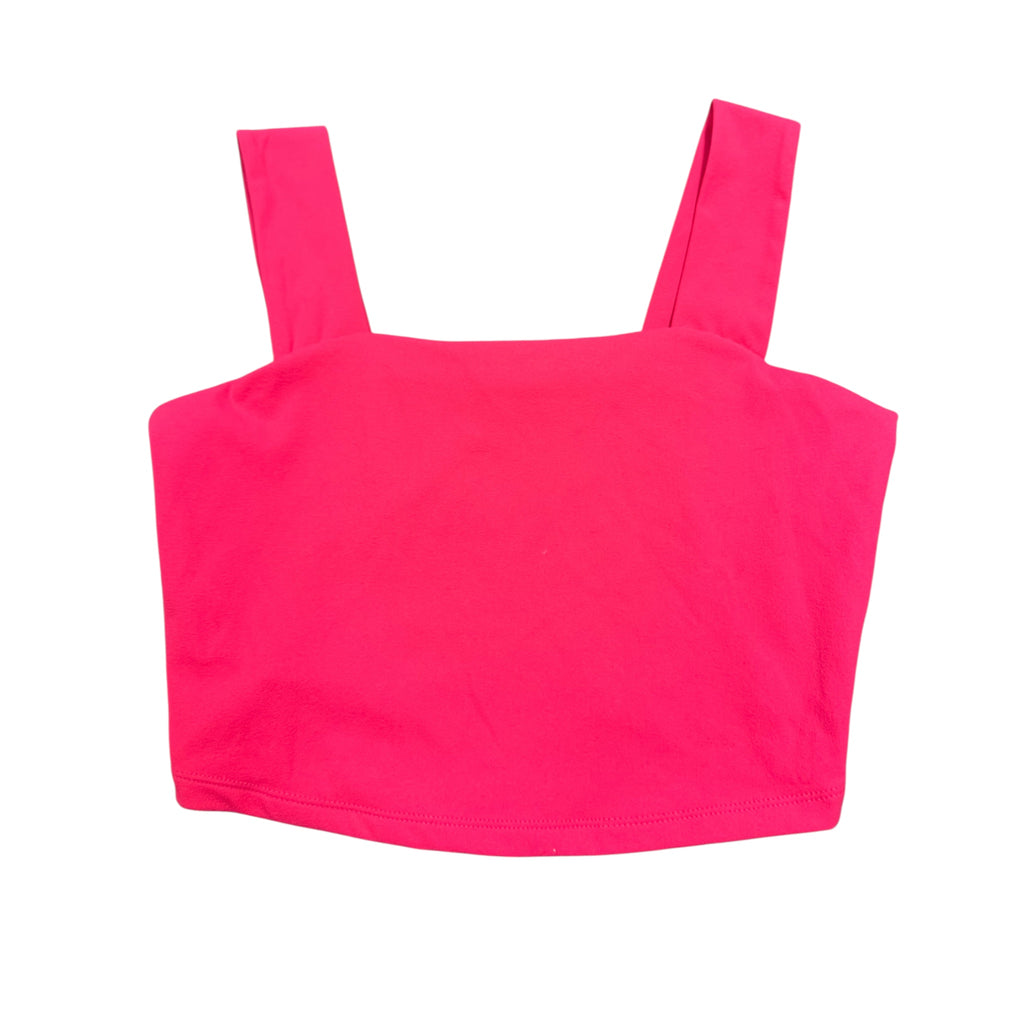 J.O. & Co. Hot Pink Crop Tank Top Size Small - RF