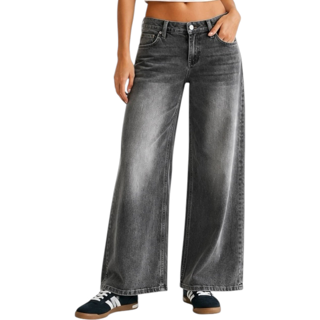 MICA MDP-W4045GR Crease Gray L/R Wide Loose Fit