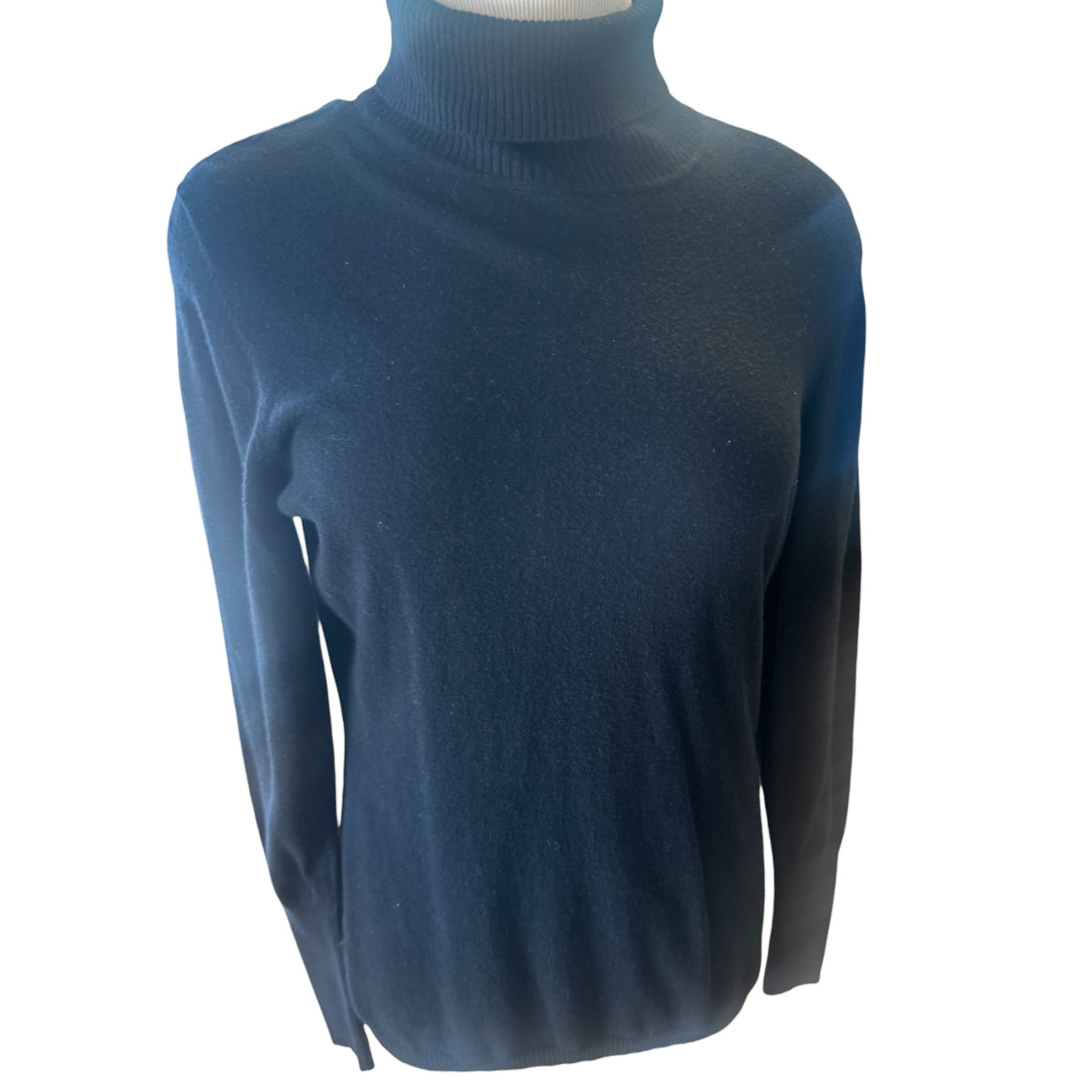 Worthington Black Long Sleeve Turtleneck Sweater Size L - RF