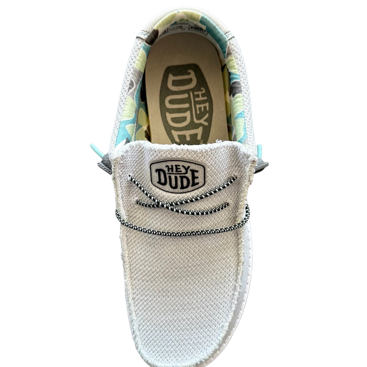 Hey Dude Wally Sox Triple Needle Star White