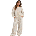 Cream Floral Patchwork Top and Pant Set
