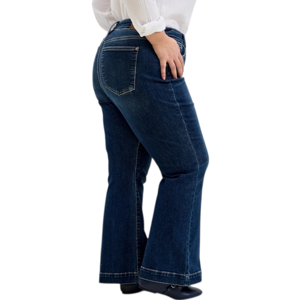 Judy Blue JB82637PT-DK HW Petite Trouser Flare