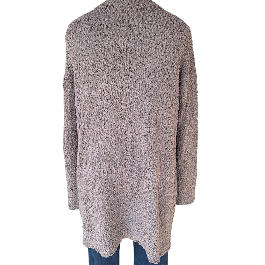 Listicle Lavender Gray Popcorn Cardigan Size Medium-RF