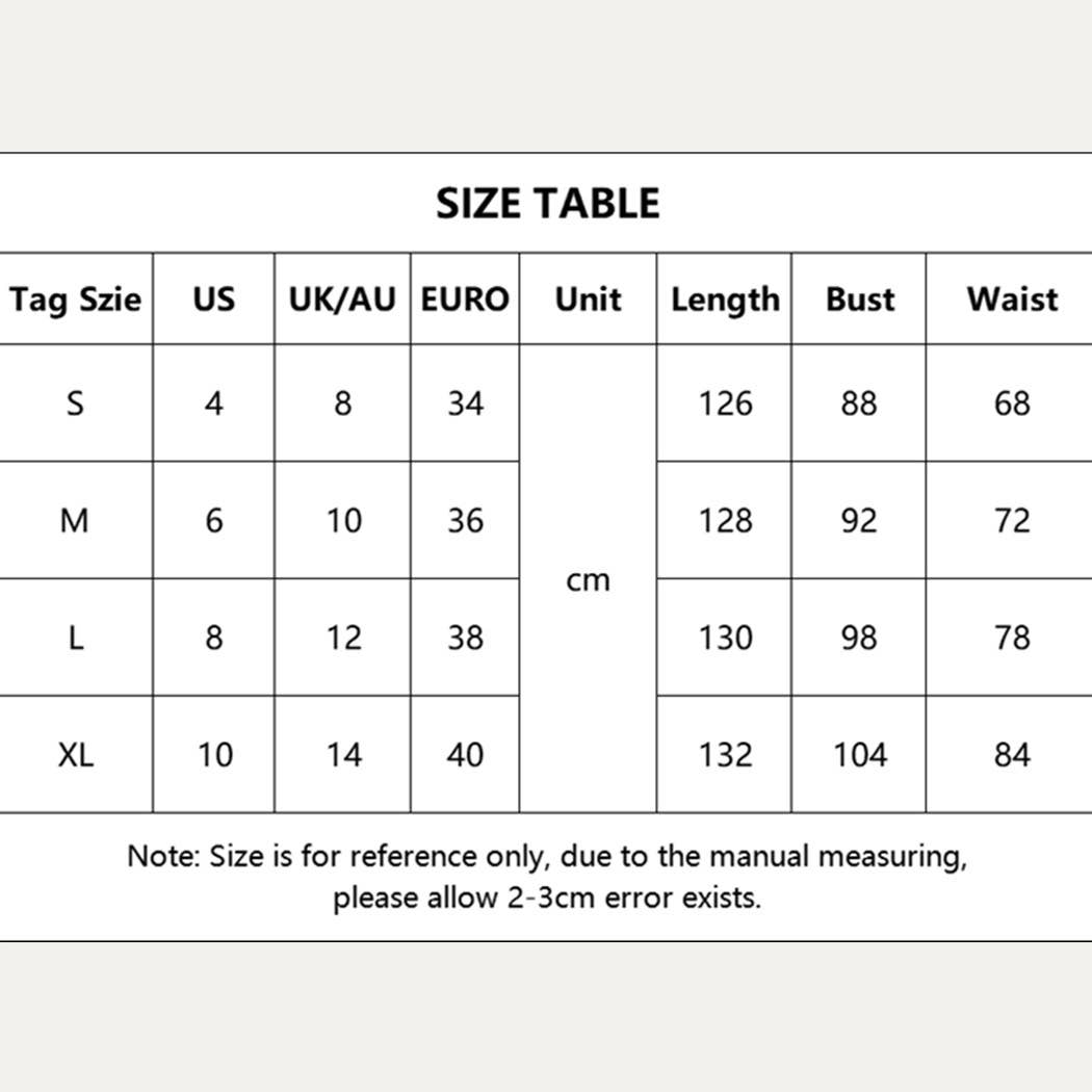 Black Chic Leaf Print Crisscross Sleeveless Midi Dress-Size Chart 