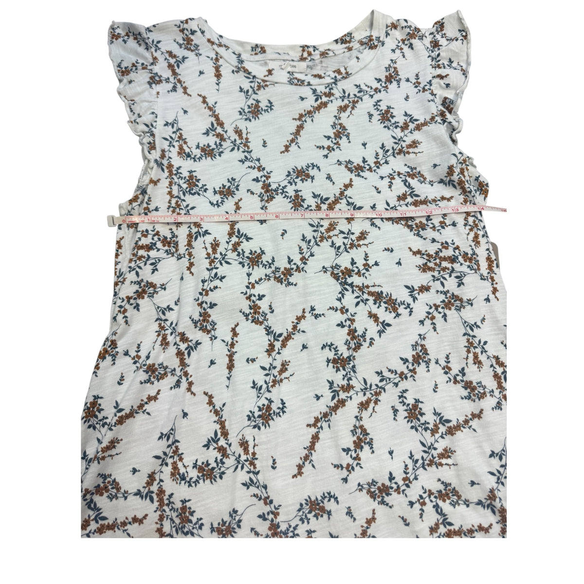 Maurices White Floral Top Size Small - RF