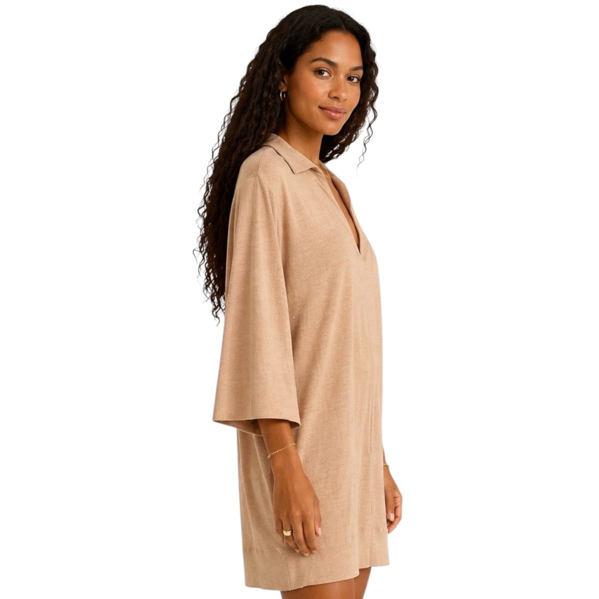 Z Supply Mallory Slub Cover Up Iced Coffee