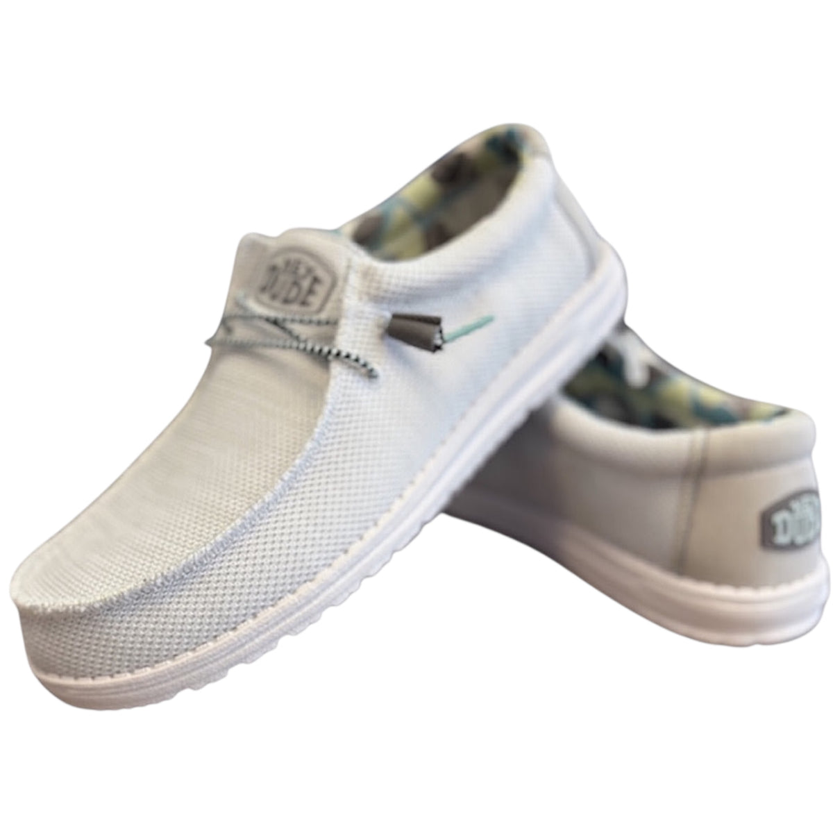 Hey Dude Wally Sox Triple Needle Star White
