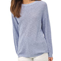 Blue Lightweight Cotton Slub Sweater