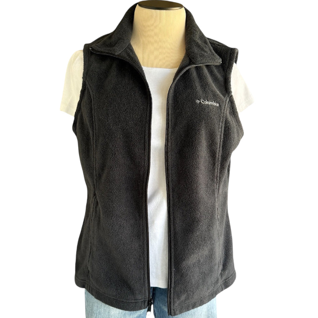 Columbia Black Columbia Zip Up Vest Size L-RF