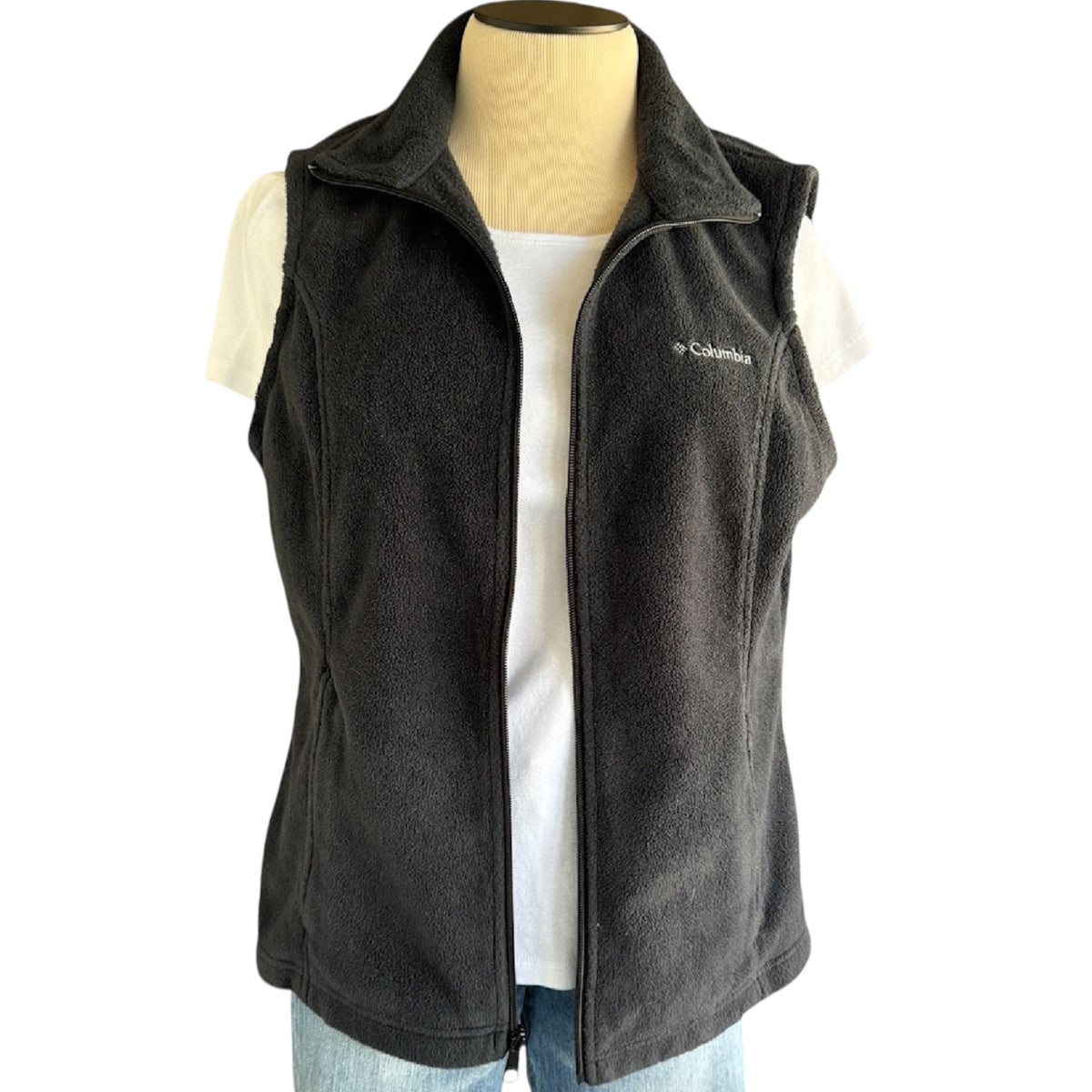 Columbia Black Columbia Zip Up Vest Size L-RF