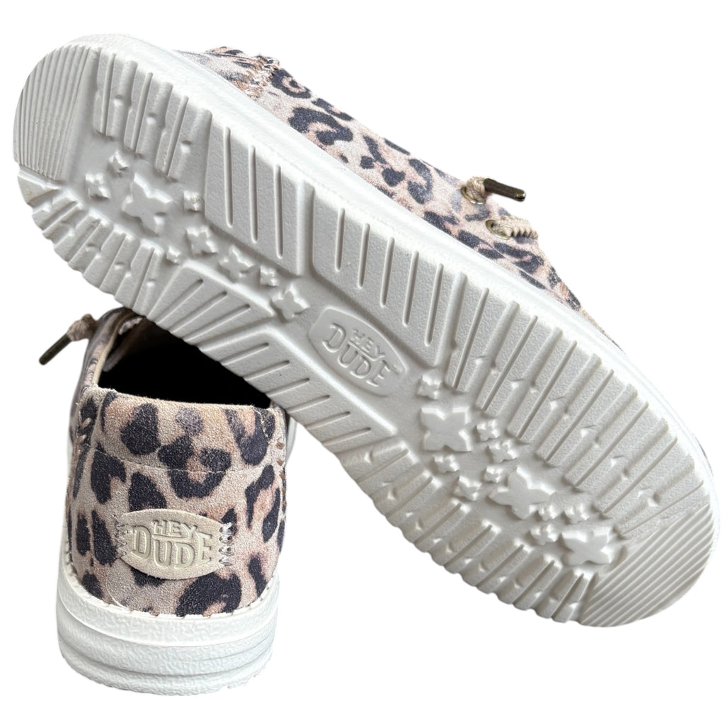 Hey Dude Wendy Craft Suede Taupe Leopard