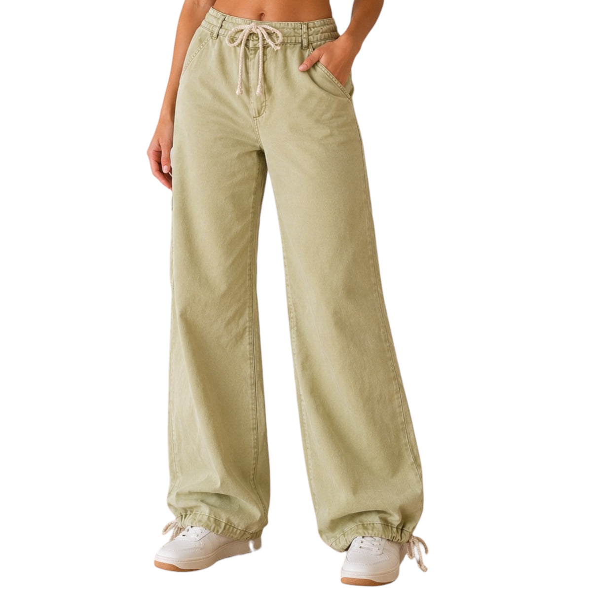YFB Light Olive Cargo Pants Size S - RF