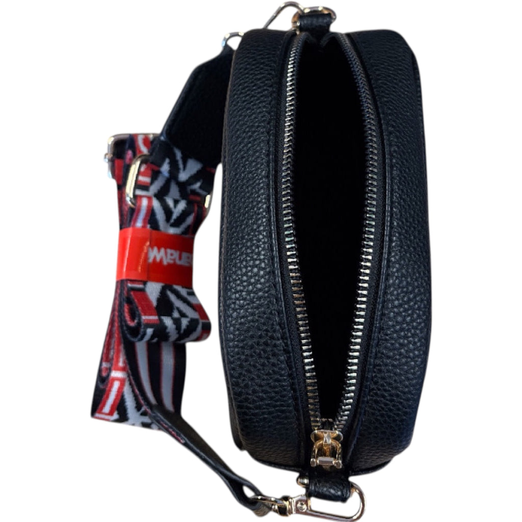 Montana West Black Textured Crossbody Bag
