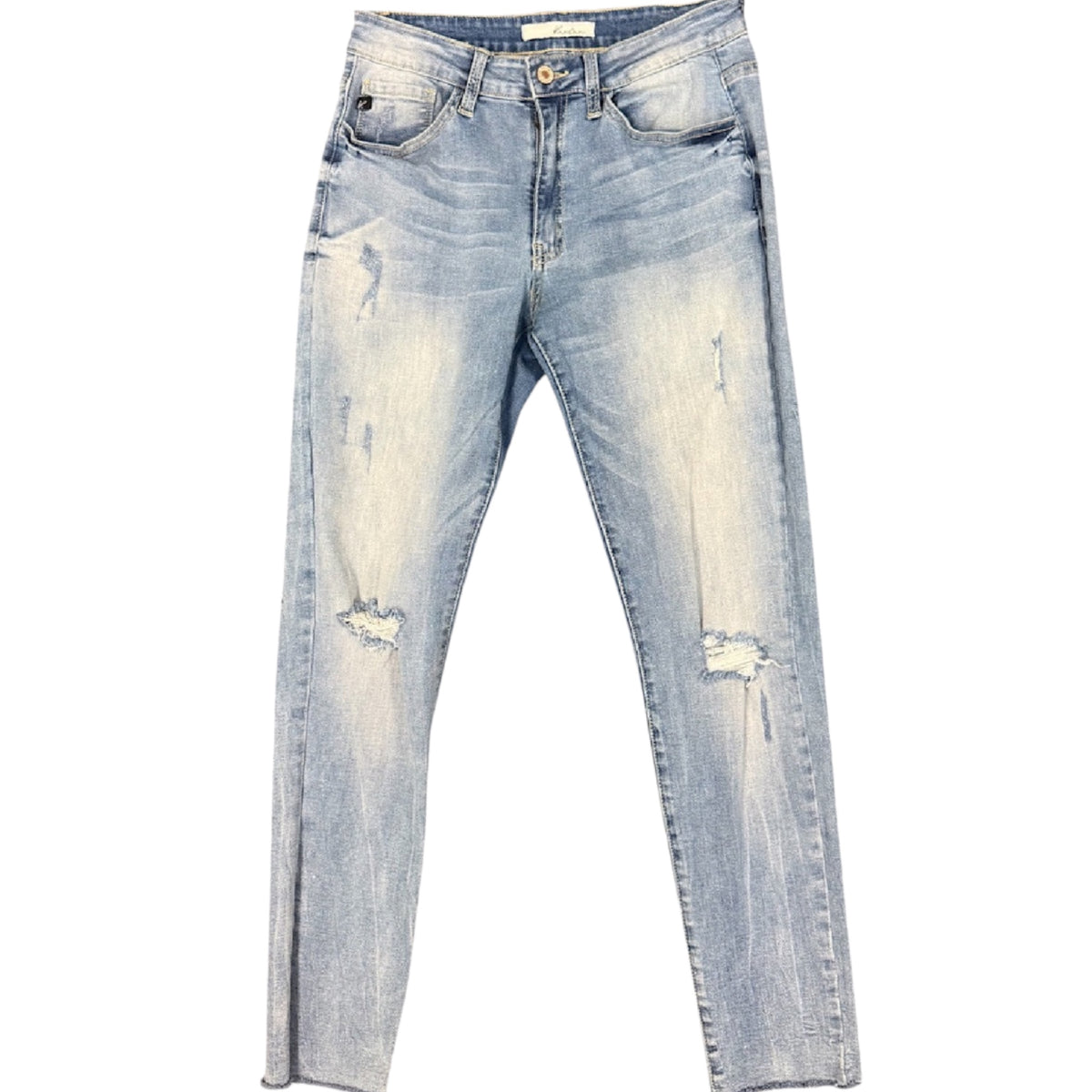 KanCan VBK1178A  Light Wash Distressed Skinny Fit Jeans Size 29-RF