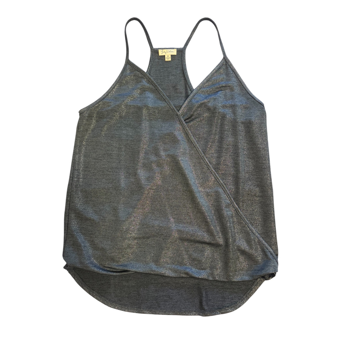 Lily White Black Metallic Tank Size M-RF