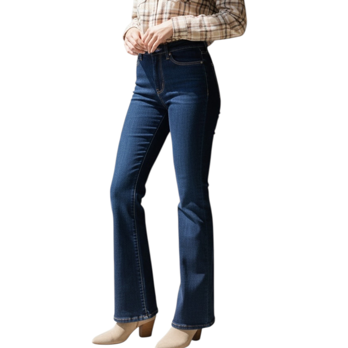 JB88849 HW Tummy Control Retro Wide Jean