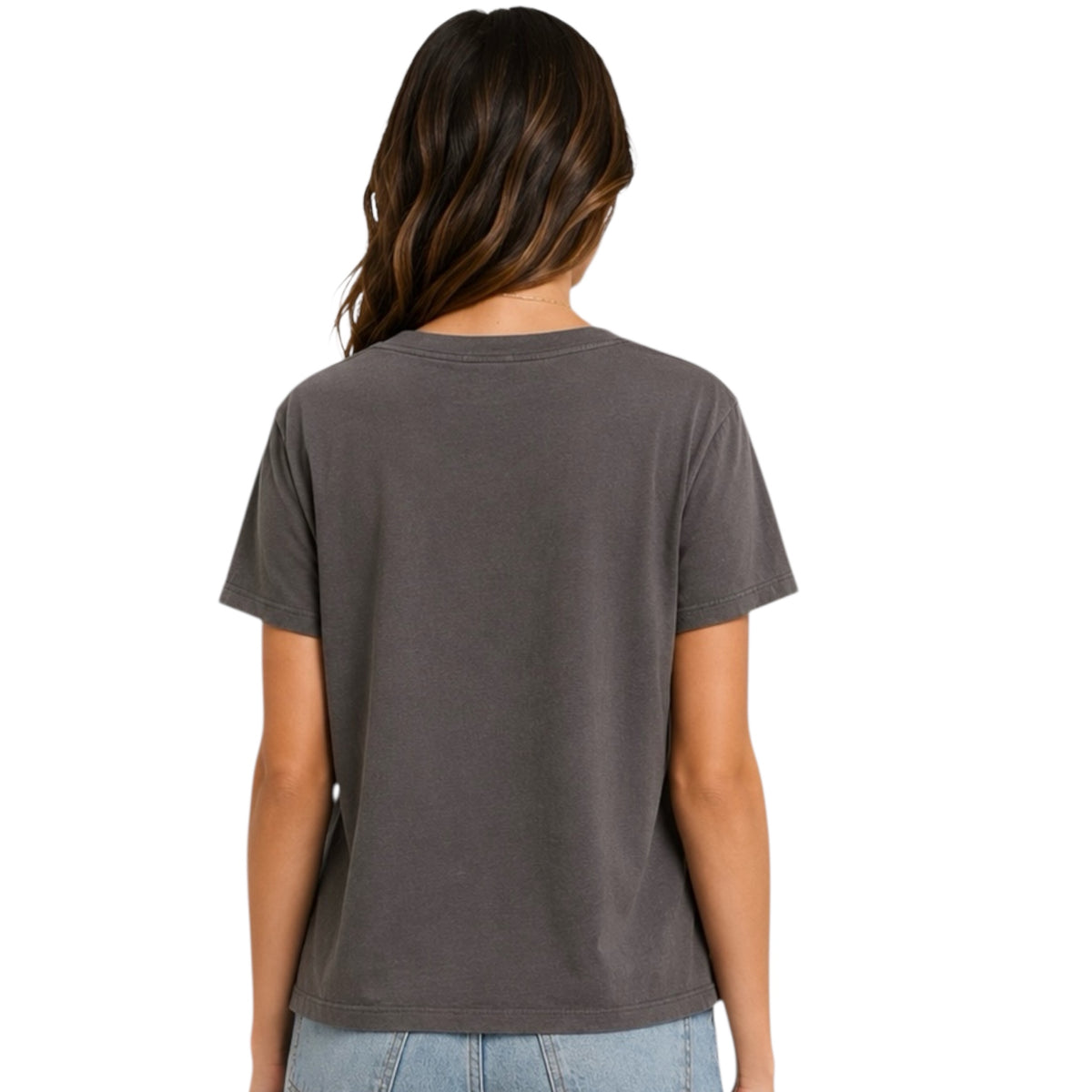 Z Supply Weekdays V-Neck Tee Washed Grey