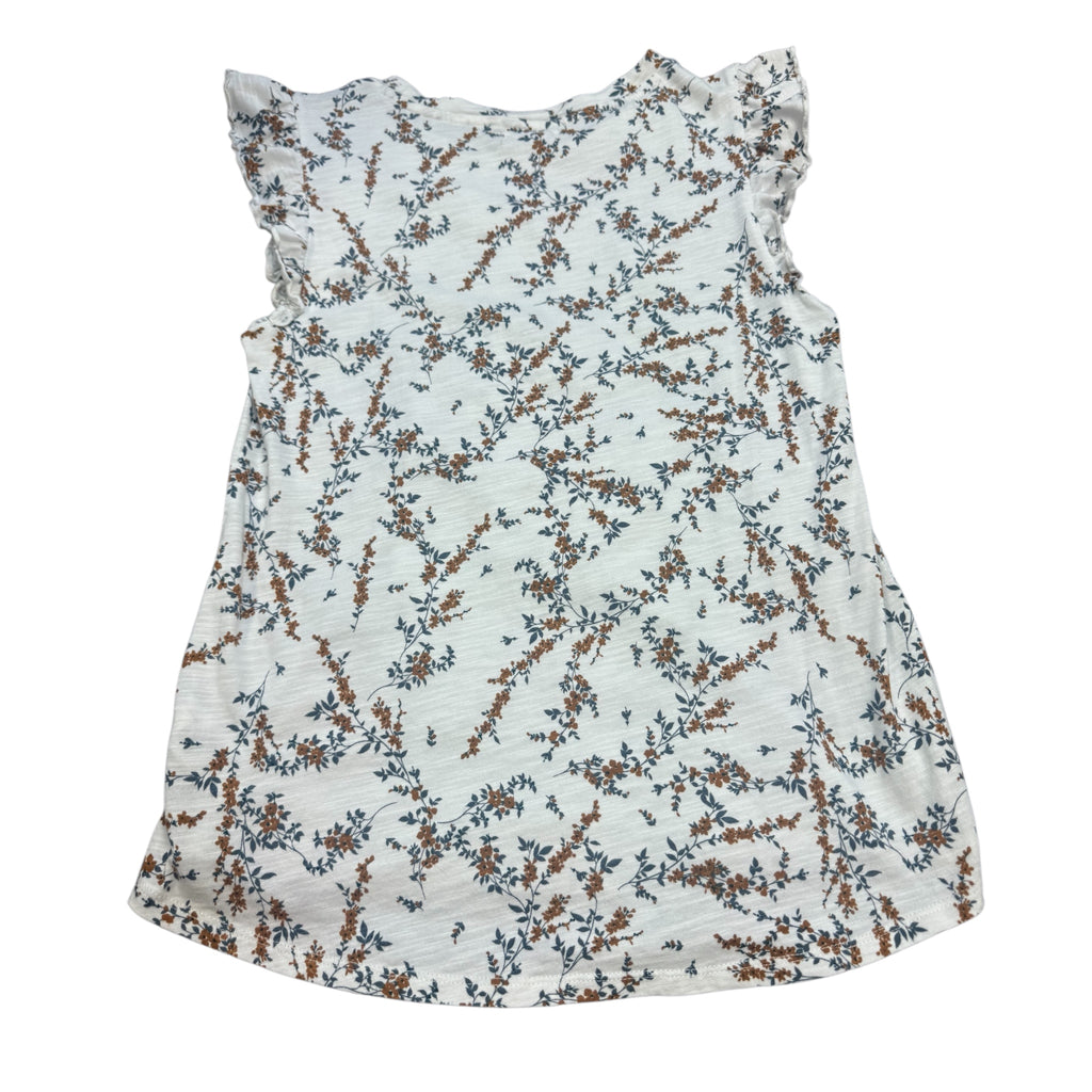 Maurices White Floral Top Size Small - RF