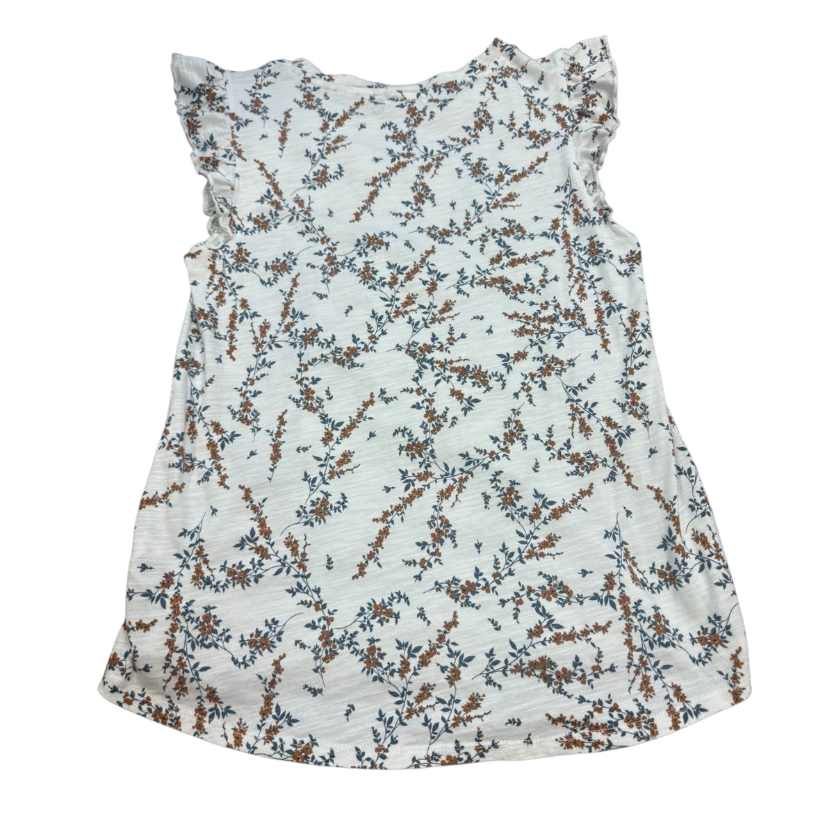 Maurices White Floral Top Size Small - RF