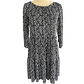 Black And White Floral Dress Size S-RF