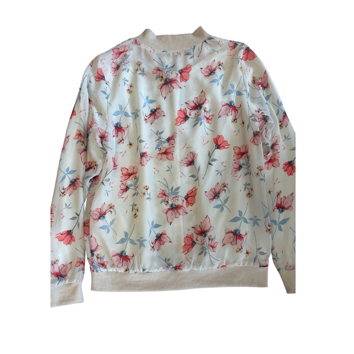 ANDTHEWHY White Floral Jacket Size Small - RF