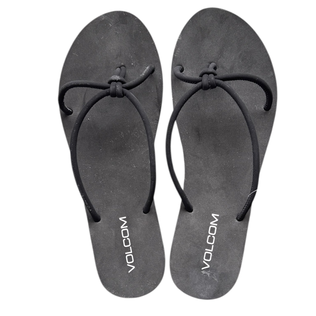 Volcom Black Fast Forward Flip Flop Sandals