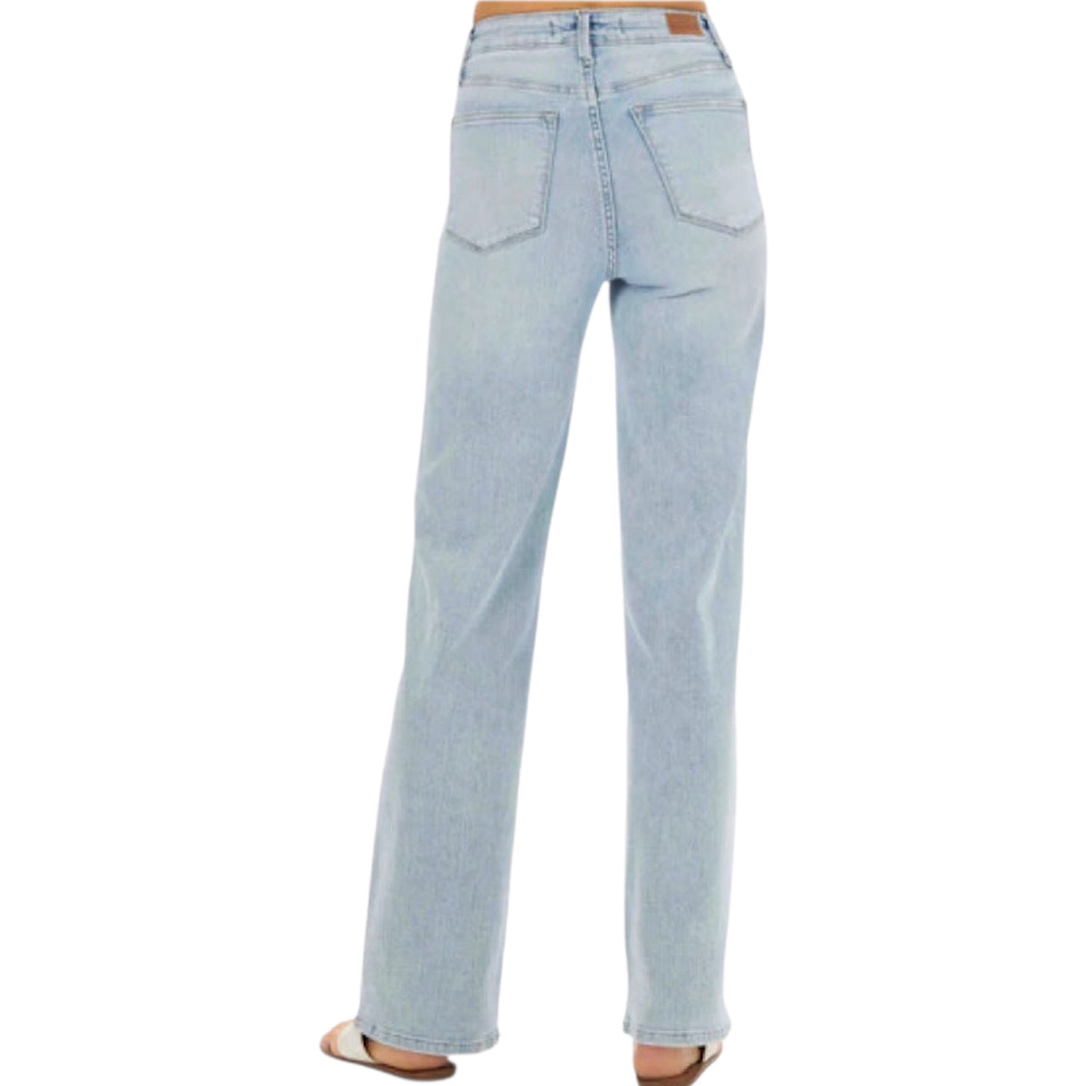 Judy Blue JB88794 H/W Tummy Control Contrast Wash Straight Fit Jeans