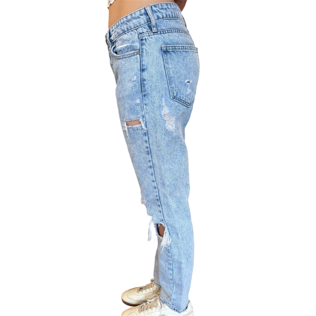 Hidden HD1225BF-VT Bailey H/R Boyfriend Light Wash Jean Size 27-RF