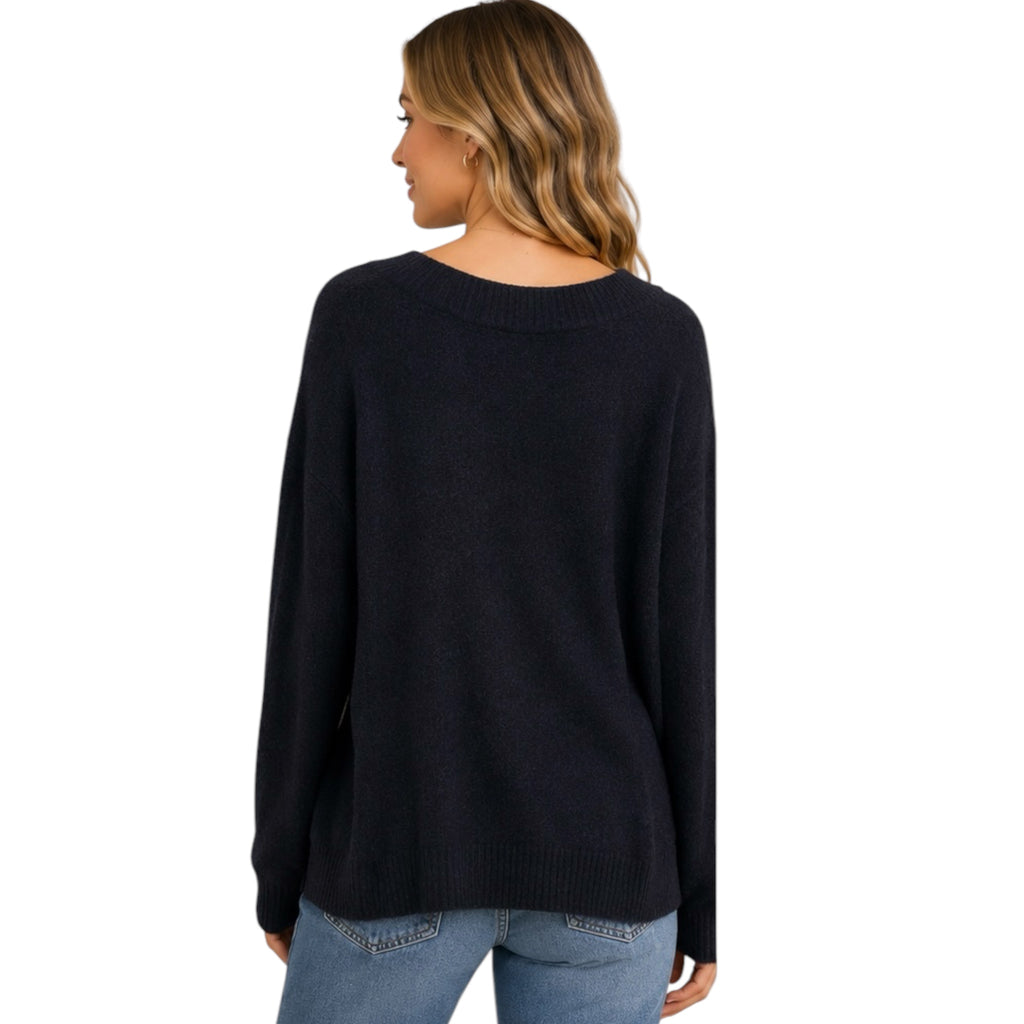 Long Sleeve V-Neck Sweater