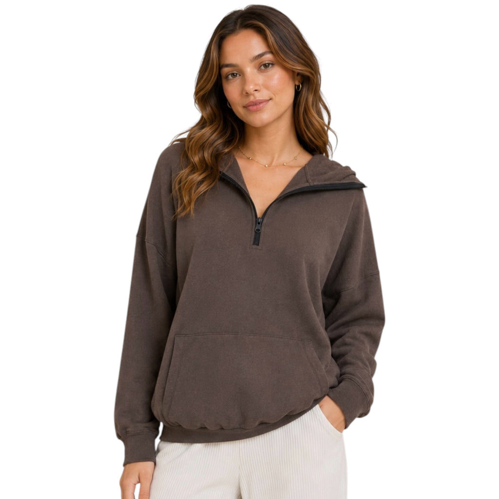 Expresso Hooded Cotton Sweatshirt