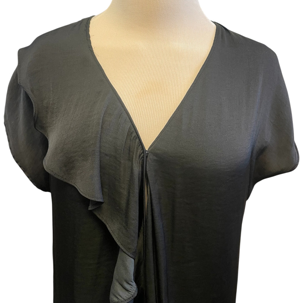 Naked Zebra Black Sleeveless Blouse Size Small - RF