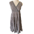 Max Studio Multi-Colored V-Neck Midi Dress Size S - RF