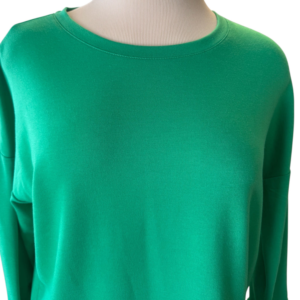 Crown & Ivy Kelly Green 3/4 Sleeve Top Size XS - RF