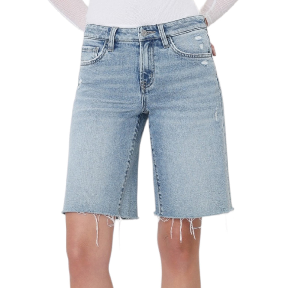 HD6134-LT Light Wash Bermuda Short