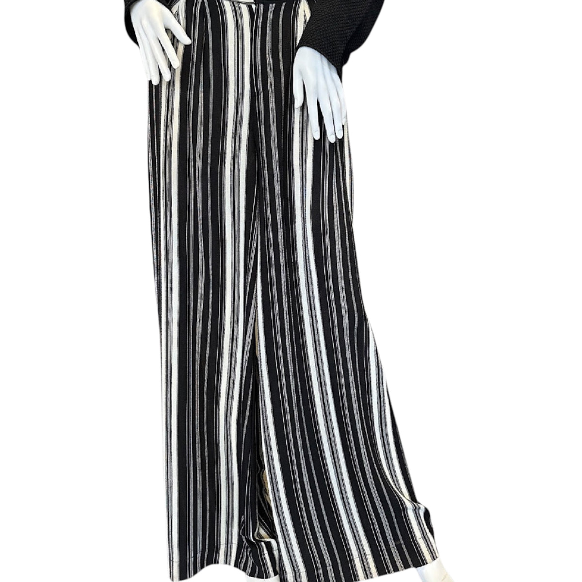 Blayze Palazzo Pants with Elastic Back Black/White