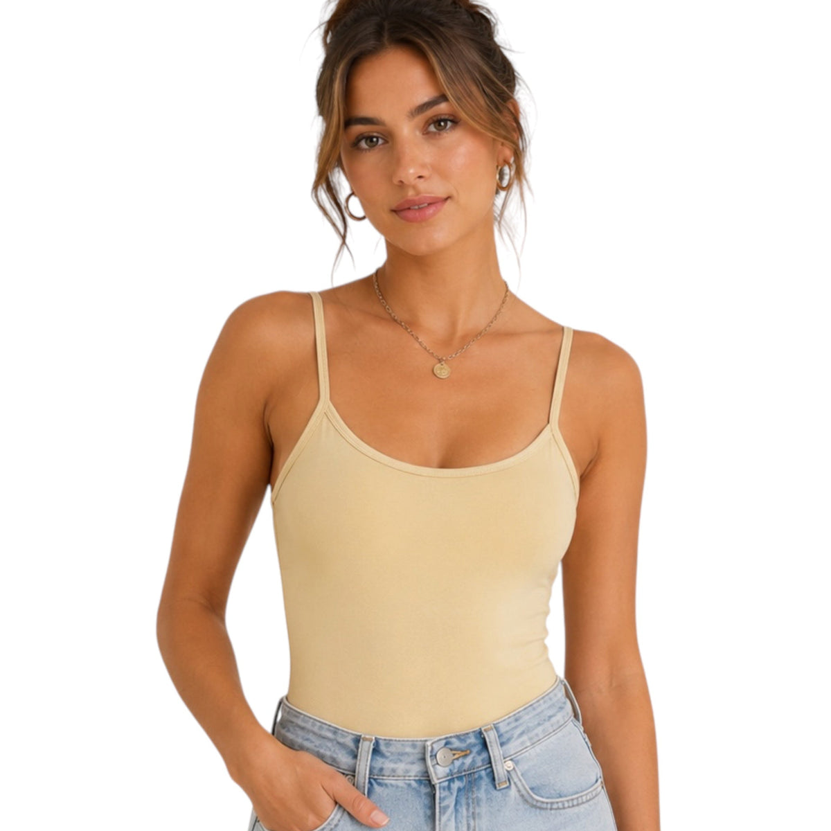 Scoop Neck Cami Bodysuit