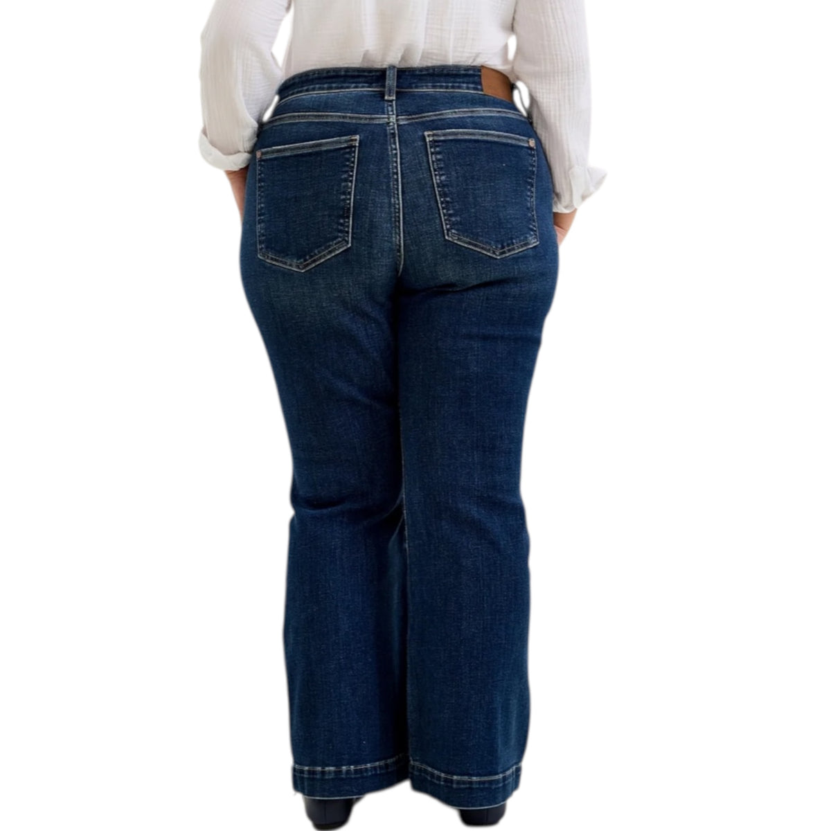 Judy Blue JB82637PT-DK HW Petite Trouser Flare