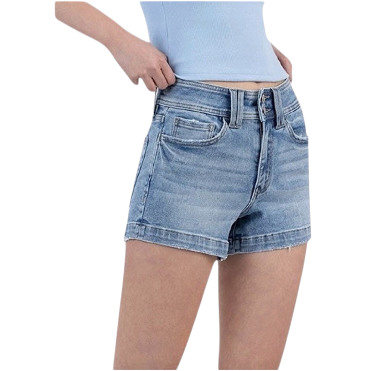 LV1637 H/R 2 Button Waistband Shorts