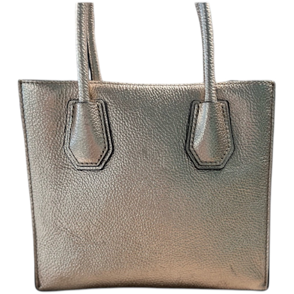 Michael Kors The Mercer Gold Metallic Leather Handbag-RF