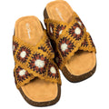 Tan Crochet Platform Sandals