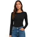 Z Supply Second Skin Crew LS Black