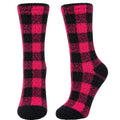 Z supply 2-Pack Checked Plush Socks Black