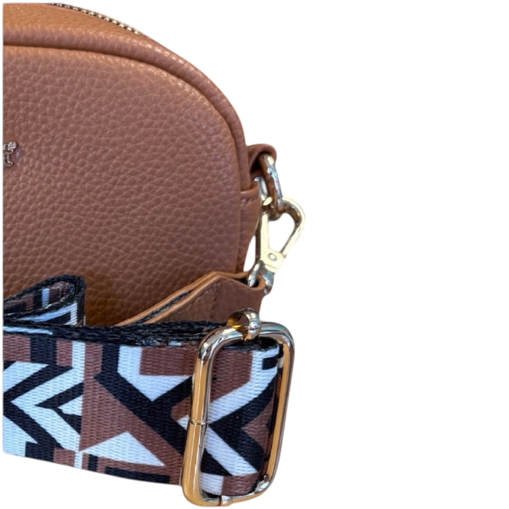 Montana West Brown Textured Crossbody Bag