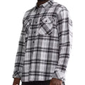 Defeat L/S Flannel-White