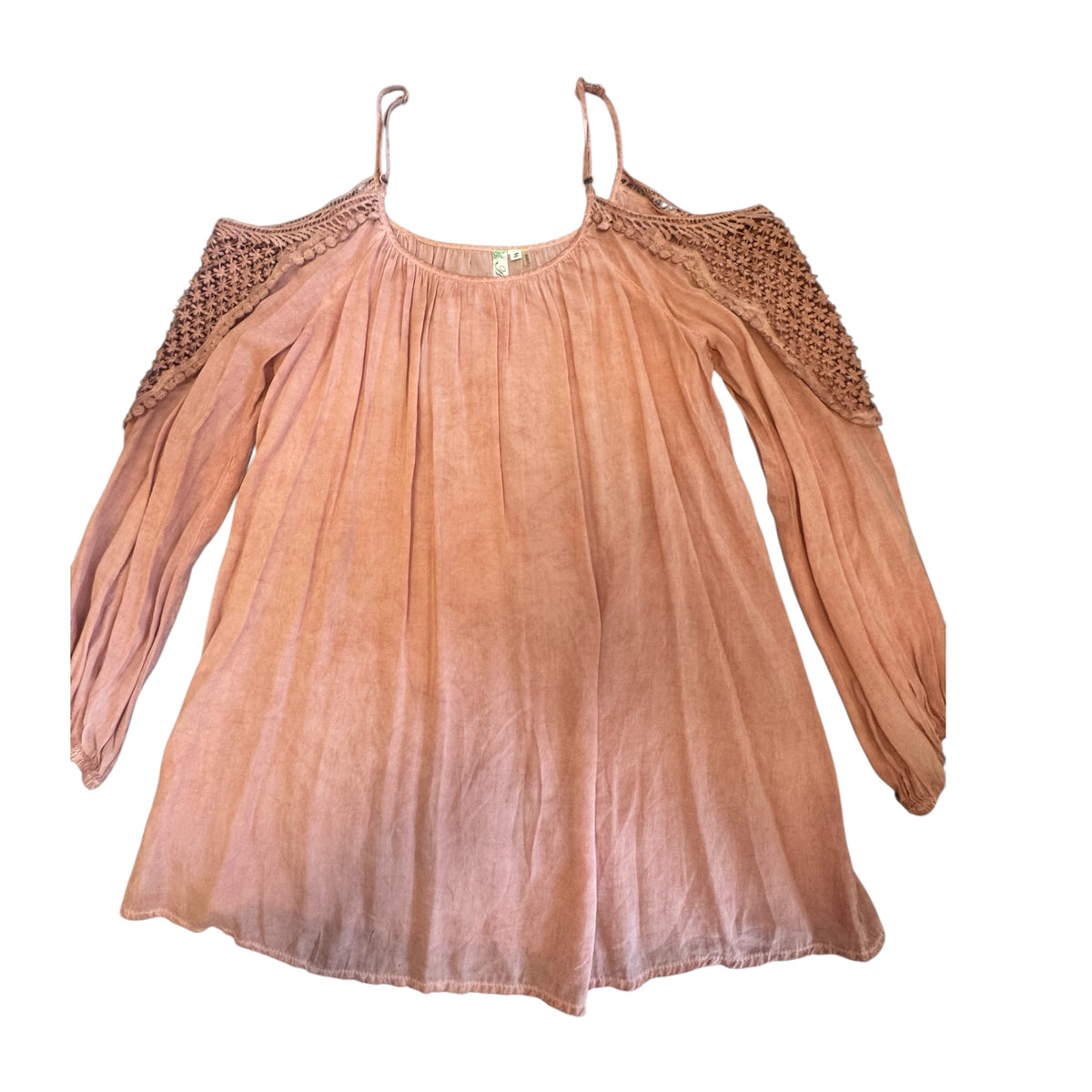 Andree Blue Dusty Pink Off the shoulder Top Size Small - RF