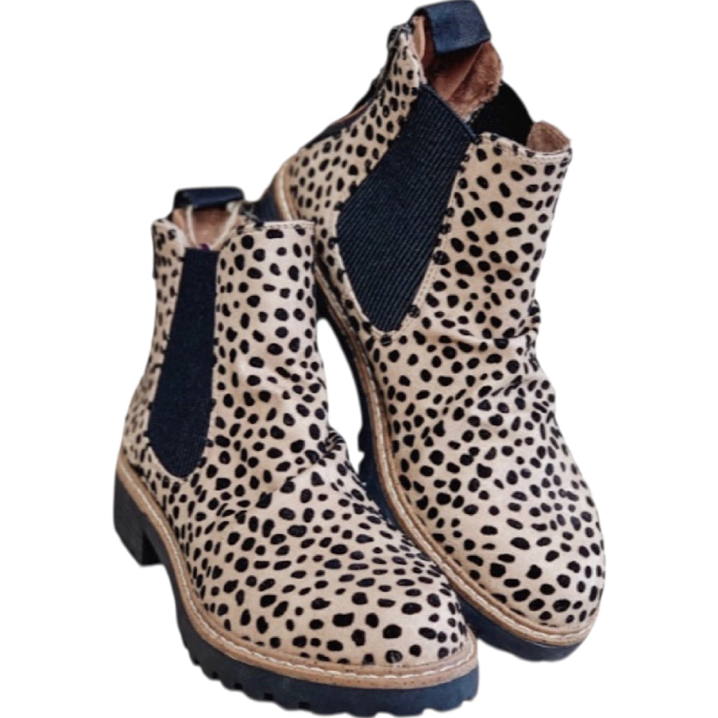 Redsen Sand Pixie Leopard Boots