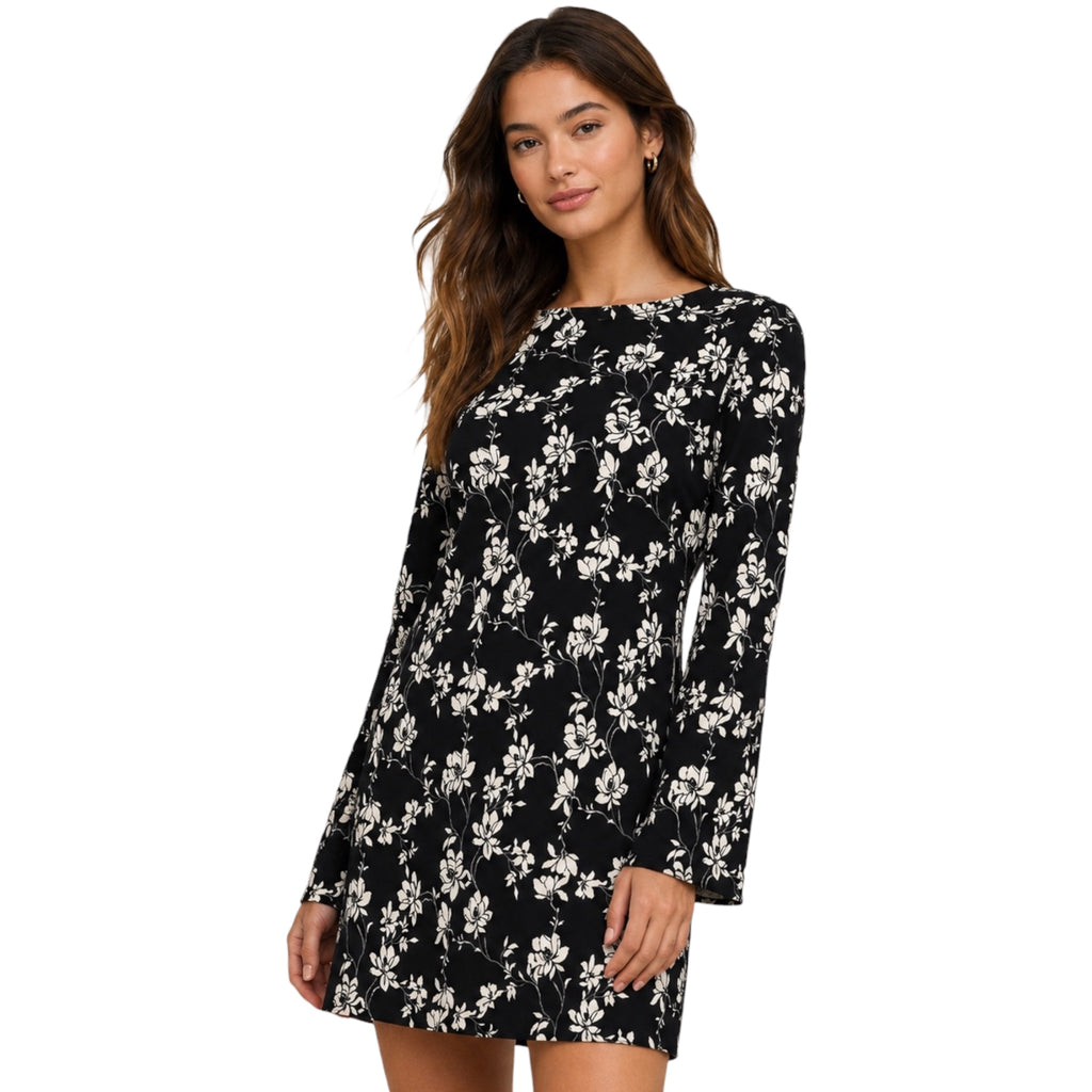 Z Supply Campbell Clean Mini Dress Black